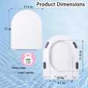 MinSha Toilet Seat, Adjustable D/U Shape, Soft Close, Quick Release PP