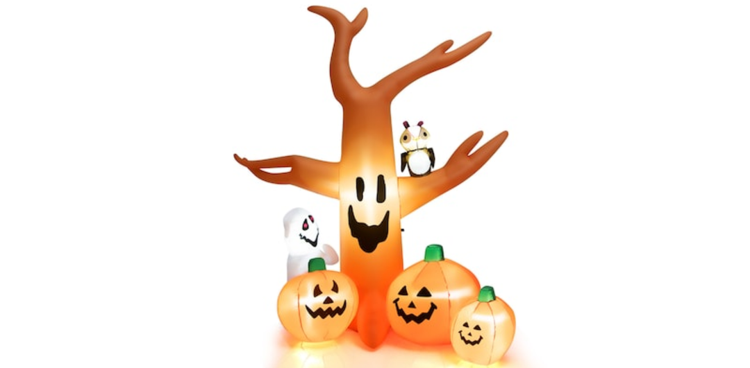 8.0-ft Freestanding Lighted Happy Halloween Inflatable