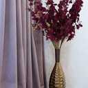 Artificial Orchid Flowers,10 PCS (Each 37'') Fake Orchid Artificial Orchids Long Stem Artificial Flowers Fake Silk Flowers for Indoor Outdoor Wedding Home Office Decoration(Burgundy)