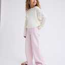 The Children's Place Girls' Wide Leg Jeans, Pink, Size 16