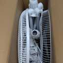 EZ-Chill 16 Oscillating Pedestal Fan, 3-speed Options, 90-Degree Oscillating Head, Adjustable Height and Tilt, Powerful Air Flow, White, MTSP15-16AZ