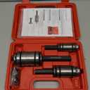 DAYUAN 3 Pcs 1-1/8'' to 3-1/2'' Exhaust Pipe Expander Tool Set, Tail Pipe Spreader Kit Compatible with Most Vehicles and Trucks (Orange-red)