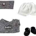 Clothes for 17cm Doll Outfit, Fashion Clothes Set ,Cute Exquisite Accessories for Doll Collection,Stylish Adorable Dolls Clothes Accessories ( No Doll Included ) (Clore-Style c)