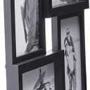 Malden International Designs Collage Picture Frame for Wall, Holds Four Photos : 2-6x4 and 2-4x6 Inch - Black Plastic, Wall Decor for the Home