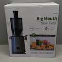 Juicer Machines, ECOSELF Cold Press Juicer with Large Feed Chute Fit Whole Fruits & Vegetables, Self Feeding for Juice Extractor Machine, Easy to Clean, High Juice Yield (Light Gray)
