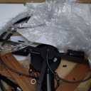 Rustic Farmhouse Chandelier, 4 Lights Pendant Light Fixture, Adjustable Height, Brown Vintage Wood Hanging Pendant Lighting for Entryway Kitchen Island Foyer Dining Room Living Room Bedroom