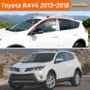 Window Visors Rain Guards FIT 2013–2018 Toyota RAV4 – in-Channel Vent Deflectors 4PC Set All-Weather