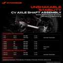 A-Premium CV Axle Shaft Assembly Compatible with Ford Escort 1991-2002 & Mazda 323 1990-1994, Protege 1990-1994 & Mercury Tracer 1991-1999, Front Right Passenger Side