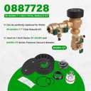0887728 Repair Kit Replace for Watts 1-Inch 800M4 Total Repair Kit, RK 800M4-T 1" Total Rebuild Kit Fit for 1" 800M4 and 800M4-FR Series Pressure Vacuum Breaker