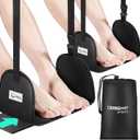 2-Pack Airplane Foot Rest - Portable and Adjustable Airplane Foot Hammock for Plane Travel to Relaxing Your Feet - Office Footrests