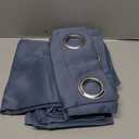 ChrisDowa Grommet Blackout Curtains for Bedroom and Living Room - 2 Panels Set Thermal Insulated Room Darkening Curtains (Stone Blue, 38W x 45L)