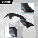 SecosAutoparts Front Fender Plastic Liners, Fit for Kia Forte 2017 2018, Front Driver & Passenger Side Wheel Splash Liner, Replace# 86812B0000 86811B0000, KI1248153 KI1249153