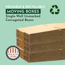Boxes Fast Small Business Packaging, Shipping Box 36"L x 24"W x 6"H Bulk | Cardboard, Gift, Storage, Large Corrugated Boxes, 30x5x30 