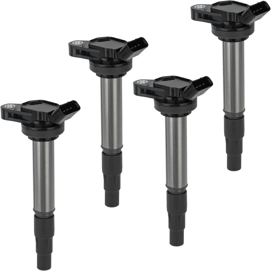 Engine Ignition Coil Packs Set of 4 Compatible with 2009-2017 Toyota Corolla/ 2010-2016 Toyota Prius/Toyota Matrix/Lexus CT200H/ Scion xD, Replaces 90919-02252