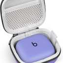 Earbud Case Compatible with Beats Powerbeats Pro 2 Wireless Bluetooth Earbuds, Portable Travel Hard Shell Earphone Case - with Clip (Purple)