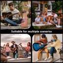 Light Up Guitar Pick Holder with Music Sync, 7-Color LED Guitar Pick Lamp with Remote Control, Acrylic 3D Guitar Pick Storage Rack, Birthday Gift for Music Lovers and Guitarists, Guitar Accessories