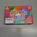 6 Pack Squishy Stress Balls Fidget Toys for Adults Kids, Sensory Stress Cube Anxiety Stress Relief Toy with Thick Substance, Slow Rising Calming Toys Stretchy for Classroom, Malt Sugar Ball