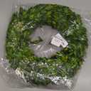 17 Inches Boxwood Wreath Preserved Green Leaves Wreath for Front Door Wall Window Hanging Wedding Party Decoration