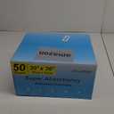 50 Count 30 x 36 Super Absorbency Disposable Underpads, Leakproof Quick Drying, Baby Puppy & Adults Bed Pads Disposable Adults, Dog Pee Pads Extra Large, XXL Incontinence Pads