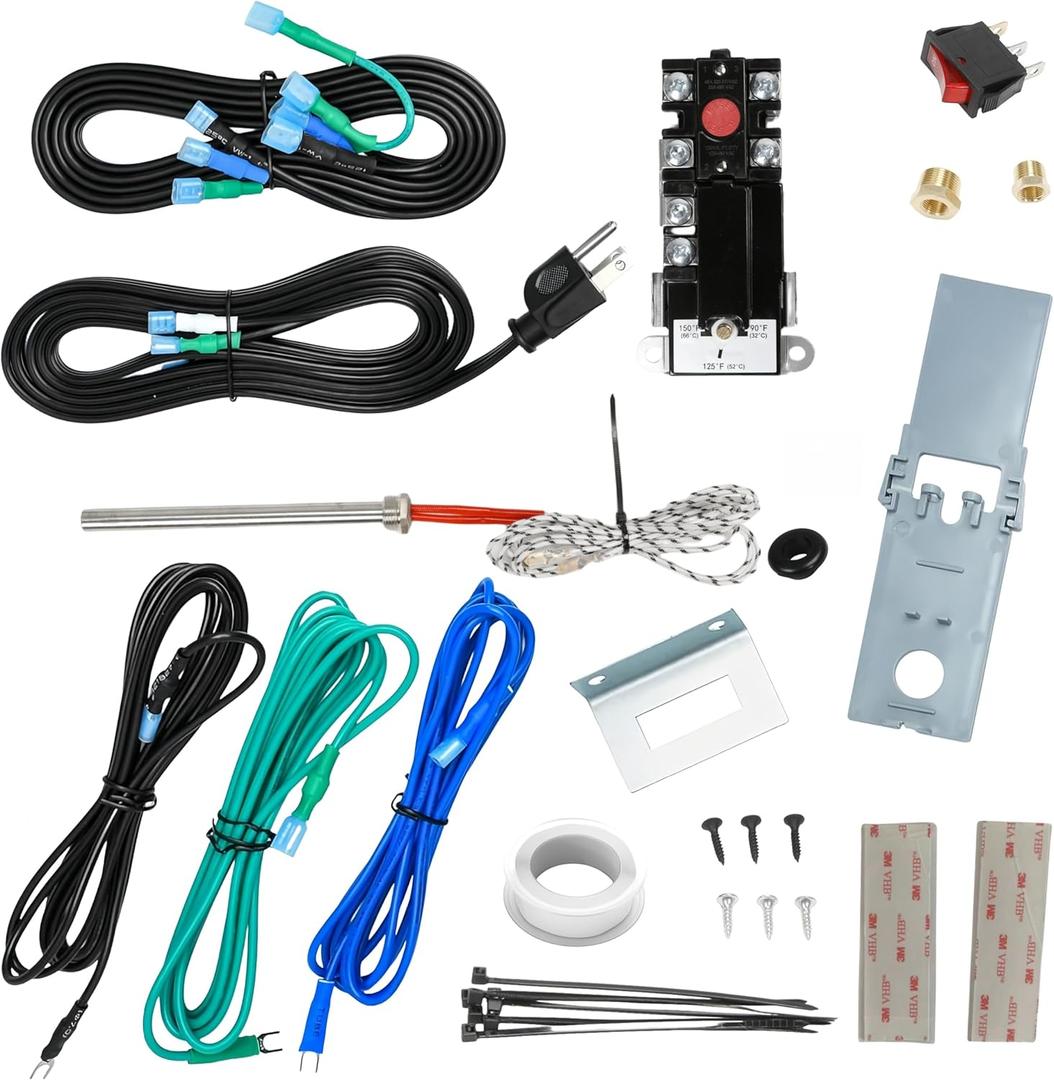 RV Water Heater Electric Conversion, Conserve Propane, 6 Gallon Capacity, Converts RV LP Gas Water Heater to 120V Electricity, Compatible with Suburban and Atwood Water Heater