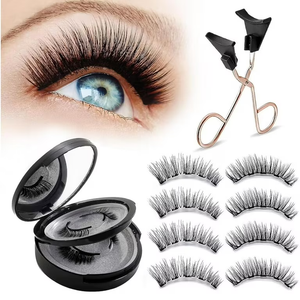 Magnetic Eyelashes, Natural Look False Eyelashes with Applicator, 1 Set