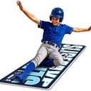 Baseball & Softball Sliding Mat Training Aid, Portable Baserunning Practice Mat with Instructional Guide, 87"