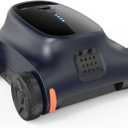 Robotic Pool Cleaner Cordless: Pool Vacuum for Above Ground Pool Automatic with 180 Mins Battery, Self-Parking, Status Led Indicator Ideal for Inground Pools