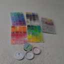 5 Boxes Bracelet Making Kit Pony Beads, 96 Colors 6x9mm 3500Pcs Kandi Rave Beads for Bracelets Friendship Plastic Bead with 800Pcs Letter Bead Arts and Crafts for Kids Adults Keychain Jewelry Making