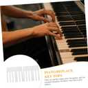 SUPVOX 52Pcs piano white piano key caps key veneers board new s board board accessories tops matte Instrument supplies Acrylic