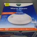 Vicks Warm Steam Vaporizer & Humidifier 1.5 Gallon Tank for Small and Medium Rooms, Night Light, Works with VapoPads and VapoSteam