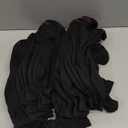 Hanes Men's Double Tough Socks, Crew and Ankle Moisturing Wicking Socks, Black & White, Multi-Packs (6-12, Black - 14 Pair)