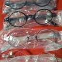 Small Round Reading Glasses Women Men Cute Circular Readers Stylish Lightweight Cheaters Glasses Spring Hinges 4 Pack 1.5