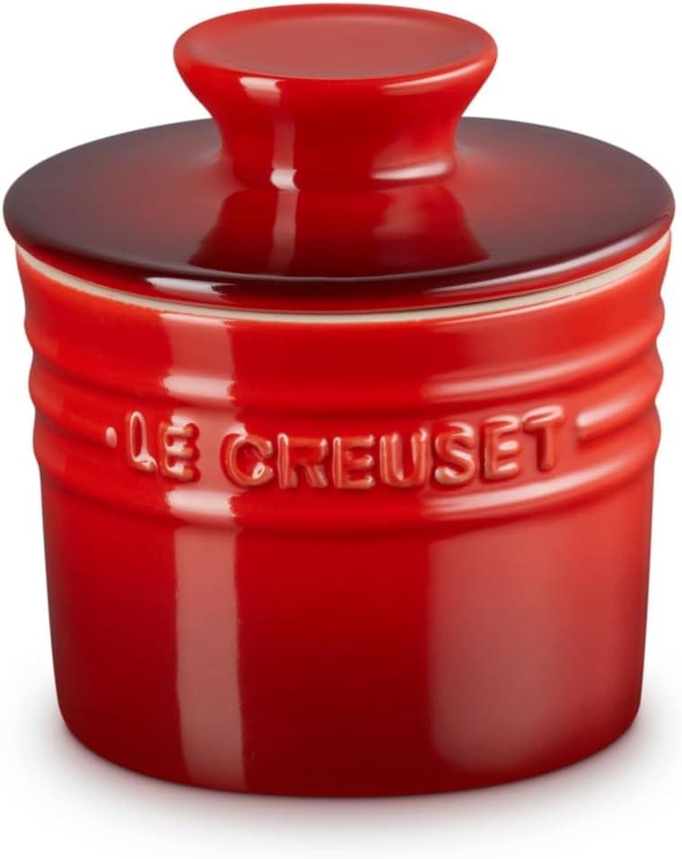Le Creuset Stoneware Butter Crock, 6 oz., Cerise