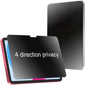 2 x 360 Degree Matte Privacy Screen Protector for iPad 2022 Anti-Glare Anti-Spy 4 Sides Anti-Peeping Soft Film for iPad 10th 10.9 inch