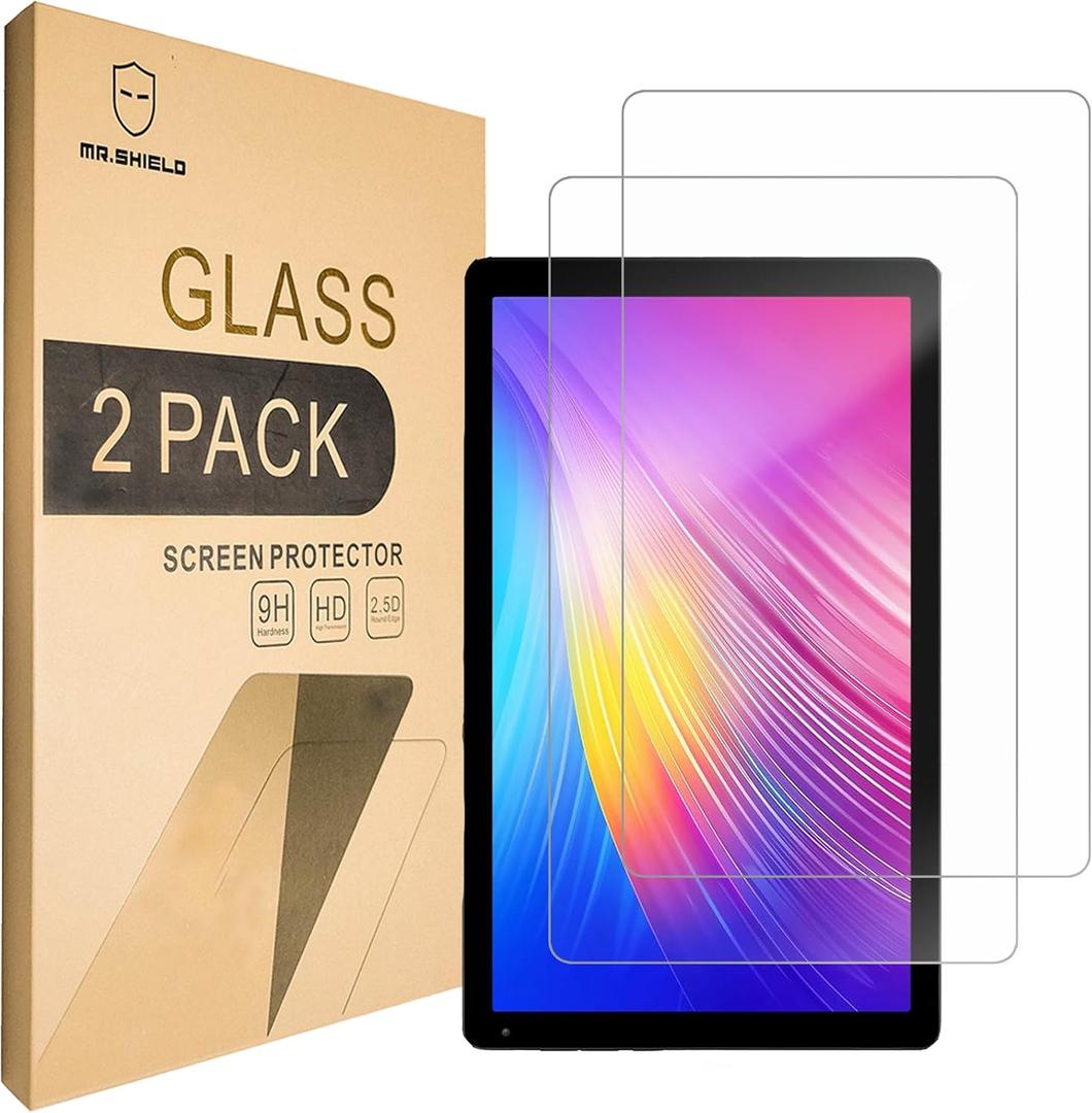 Mr.Shield Screen Protector compatible with FEARWIKY FKYC12, 10.36 Inch [Tempered Glass] [2-PACK] [Japan Glass with 9H Hardness]