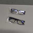 Gaoye + 0.50 2-Pack of Reading Glasses - Blue-Light Filter, UV Protection - Readers with Rectangle Frames