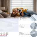 ShadesU Cordless Zebra Blinds – Light Filtering Dual-Layer Window Shades for Privacy (White Color) (Maximum Height 72") (Width 28.5")
