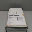 Pinch Pleated Curtains Blackout, Linen Blackout Curtains 96 inches Long for Bedroom, Thermal Insulated Pinch Pleated Drapes for Living Room, 40" W x 96" L (Pack of 2), Natural