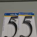 Hillman 6 in. Reflective Black Plastic Nail-On Number 5 1 pc.  2 Pack