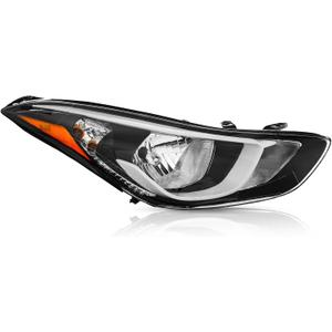 TODO Headlight Assembly Compatible with Hyundai Elantra Passenger RH 2014-2016 Right Side USA-BUILT