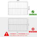 Upgraded Range Oven Rack 31649620 for GE Oven, 24.2 x 16 Inches, Oven Rack Replace AP4040129, 316496207, 316404501 for Compatible with Frigidaire Range Oven