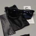 Tulbeys AI Smart Glasses with ChatGPT- Real-Time Translation (165+ Languages), Noise Cancelling, Open Ear Audio AI Translator Glasses, UV400 Smart Sunglasses, Auto On/Off Head Detection - Grey