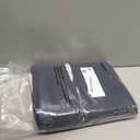 Simplebrand Ava Navy Blue Short 36 Inches Blackout Curtain 2 Panels Set, Half Window Rod Pocket Privacy Curtain Tiers for Kitchen, Curtains Blackout for Bathroom Shades, W40 x L36 Inch, Navy Blue