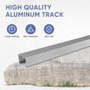 JUBEST 5FT Commercial Grade Pocket Door Hardware and Track Set, Sliding Door Hardware 56.7", Durable and Smoothly, Easy to Install