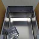 Stainless Steel Cat Litter Box with Lid, High-Sided Metal Litter Pan for Small Cats, Kitty Litter Box, Non-Stick & Odor-Resistant, Anti-Urine Leakage, Easy to Clean, Scoop Included (Medium, Dark Grey)