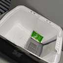 Catit Airsift Jumbo Hooded Litter Pan, Warm Gray/White - Privacy and Easy Access for Cleaning - Ideal for Larger or Multiple Cat Households