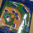 MLB Slammin' Sluggers Magnetic Baseball Tabletop Game  2-Player Board Game with 20" x 20" Field, Scoreboard, Stickers and Manual Pitching Control