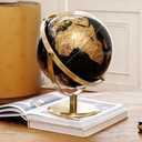 720° Rotation Light Luxury World Globe, Metal Stand, 10.6'' (L)