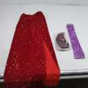 3 Pcs Halloween Rabbit Women's Costume Include Red Wig Purple Long Gloves for Women Dress Costume Cosplay Party
 L