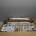 Ulif E7 Heavy Duty Garment Rack, Clothes Organizer and Storage Rack with Expandable Hangers, Metal Clothing Rack with 6 Wire Shelves, (52.3"-72") W x 14.5" D x 71.2" H, Load 838 LBS, White